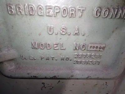 Bridgeport 9" X 42" Vertical Mill