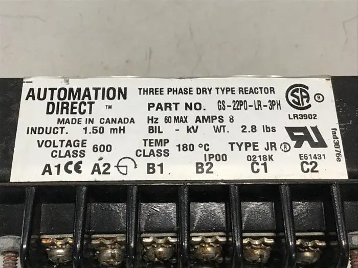 Used AUTOMATION DIRECT GS-22P0-LR-3PH Transformers Michigan US | Ideal Machinery #586311