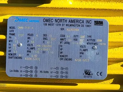 New | in-Stock 2019 OMEC OMN-213T-4 Motors (misc) British Columbia CA | Lenmark #247060