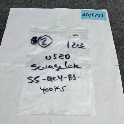 Used SWAGELOK SS-QC4-B1-400K5 Parts (Hydraulics and Pneumatics) California US | Davliegogo LLC #1706037