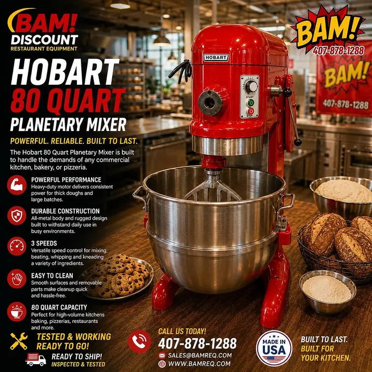 Used HOBART L800 Planetary Mixers Florida US | BAM Discount Restaurant Equipment #1280200