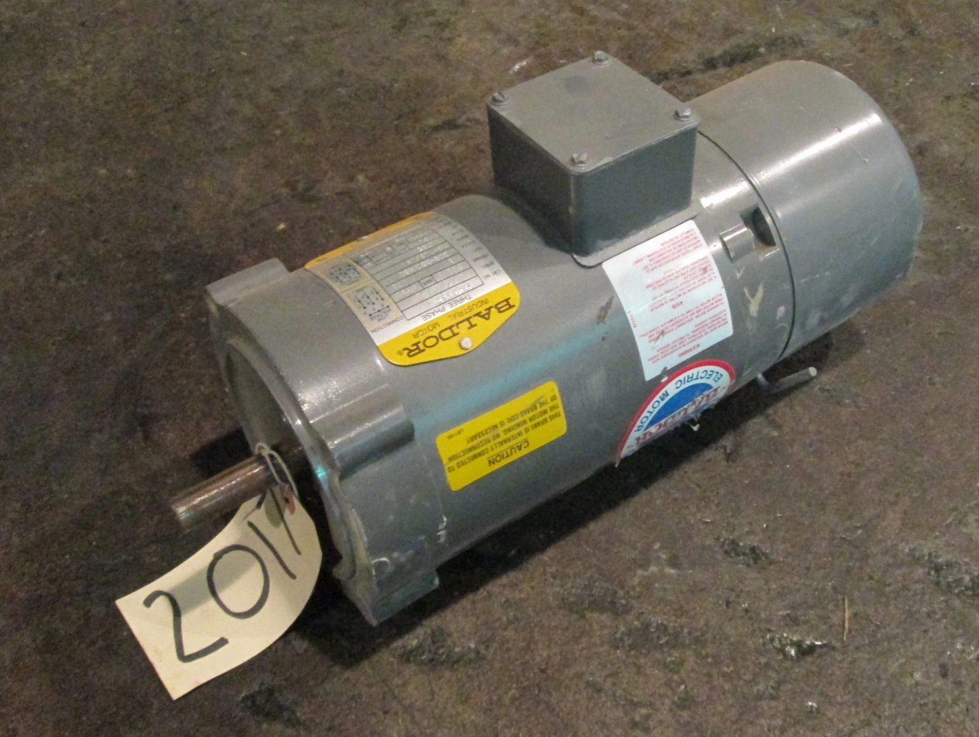5 HP Baldor Electric Motor, 1725 rpm, TE