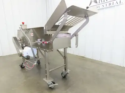 Best Industrial 12"x 57" Stainless Washdown Portable Belt Conveyor 480V 3PH