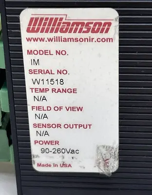 Used WILLIAMSON IM Misc Electrical & Power Parts Ohio US | Surplus Asset Holdings #1238418