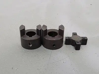 5/8" 3 Piece L-Jaw Coupling Coupler Set L070 & Rubber Spider