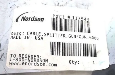 NEW NORDSON 113543 CABLE SPLITTER