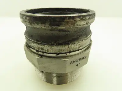 Dixon 400-F Cam & Groove Type F  4"Male Adaptor w/400 DC 4"Cam & Groove Dust Cap