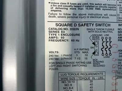 Used SQUARE D D322N Switchgears Ohio US | HGR 24 #1549620