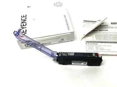USED KEYENCE FIBER AMPLIFIER MAIN UNIT, M8 CONNECTOR TYPE