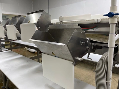Marel Used Dual Lane Smart-Line Grader with 8 Gates Per Lane/ Custom Built Infeed