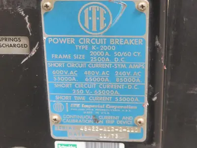 Used ITE K-2000 Circuit Breakers Texas US | Aucto #1308397