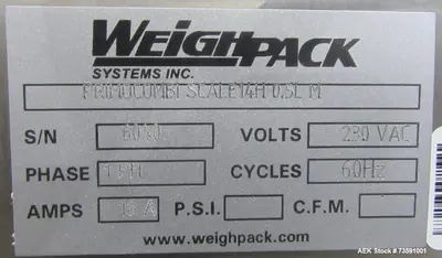 USED WEIGHPACK SYSTEMS PRIMO COMB