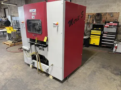 USED 2007 MULLER MARTINI MERIT-S THREE KNIFE TRIMMER