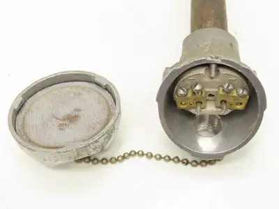 LN Leeds & Northrup Type J Thermocouple Pipe Well 1"x 44" Steel Pipe 1-1/4" NPT