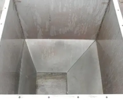 SPC6066  Bin Hopper Silo 25 cu.ft., bulk storage bin, Stainless Steel