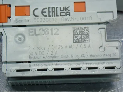 New | in-Stock BECKHOFF EL2612 Relays & Switches | HGR 24 #739739