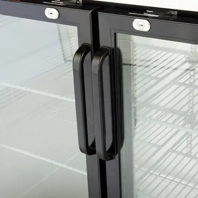 72" Glass Door Back Bar Refrigerator with Stainless Steel Top and LED Lighting -