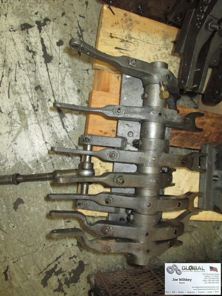 US Baird 219 Transfer Press Stripper Fork System, 7 Forks, Back Mounting