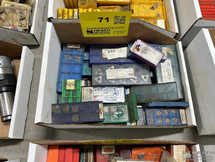 Used _UNKNOWN_ LARGE QUANTITY OF ASSORTED CARBIDE INSERTS Carbide Inserts Illinois US | Heath Industrial Auction Services #1549653