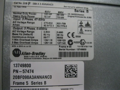 NEW Allen-Bradley 20BF098A3ANNANC0