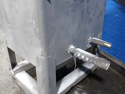 Tote 42" X 46" X 58" Id Aluminum Hopper