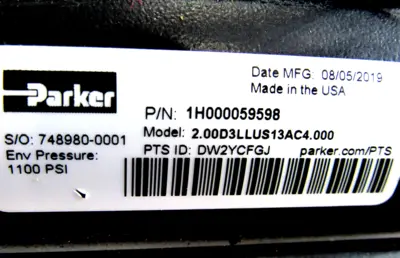 NEW PARKER 2.00D3LLUS13AC4.000 HYDRAULIC CYLINDER 200D3LLUS13AC4000