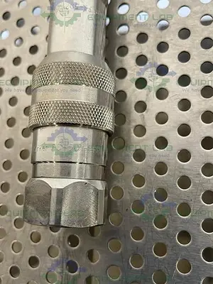 USED 103"  FLEXIBLE HOSE W/ PARKER FS-50-8FP HYDRAULIC QUICK CONNECT HOSE COUPLING