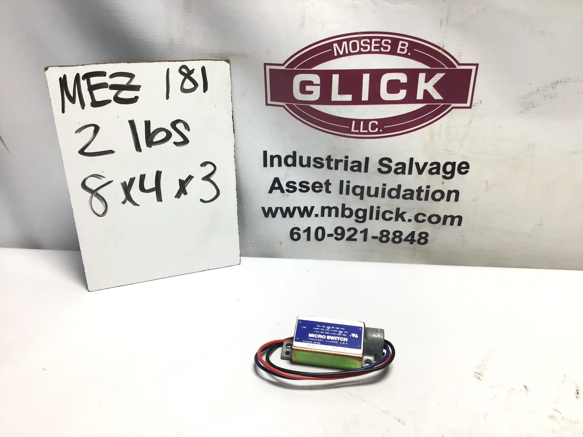 Honeywell 17MA 41 252/250 VAC micro switch