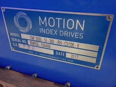 USED 2017 MOTION INDEX DRIVES TMF200014350RHCV1006
