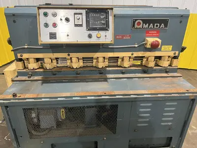 4' (48") X 10 GA AMADA MODEL #S-1232 HYDRAULIC SHEAR: STOCK #18197