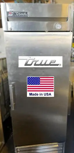 True single door upright refrigerator