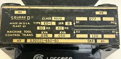 USED SQUARE D 9070E0-1