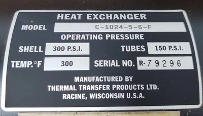 NEW THERMAL TRANSFER C-1024-5-6-F
