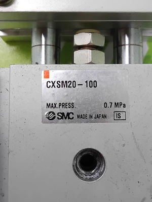 SMC CXSM20-100 STROKE GUIDED PNEUMATIC CYLINDER W/ D-Z73 MAGNETIC REED SWITCH SENSOR