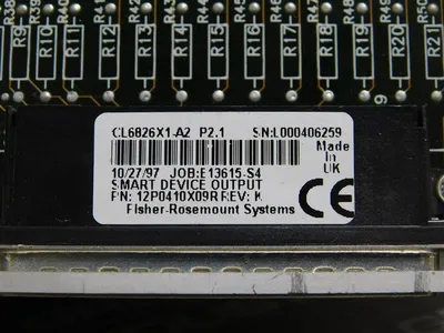 Fisher Rosemount CL6826X1-A2 Provox Smart Device Input 12P0410X09R Rev. K Used