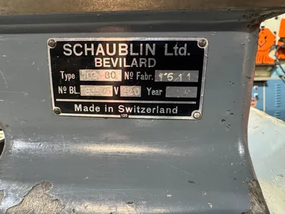 SCHAUBLIN 102-80 Precision Lathe | RELCO MACHINERY (2)