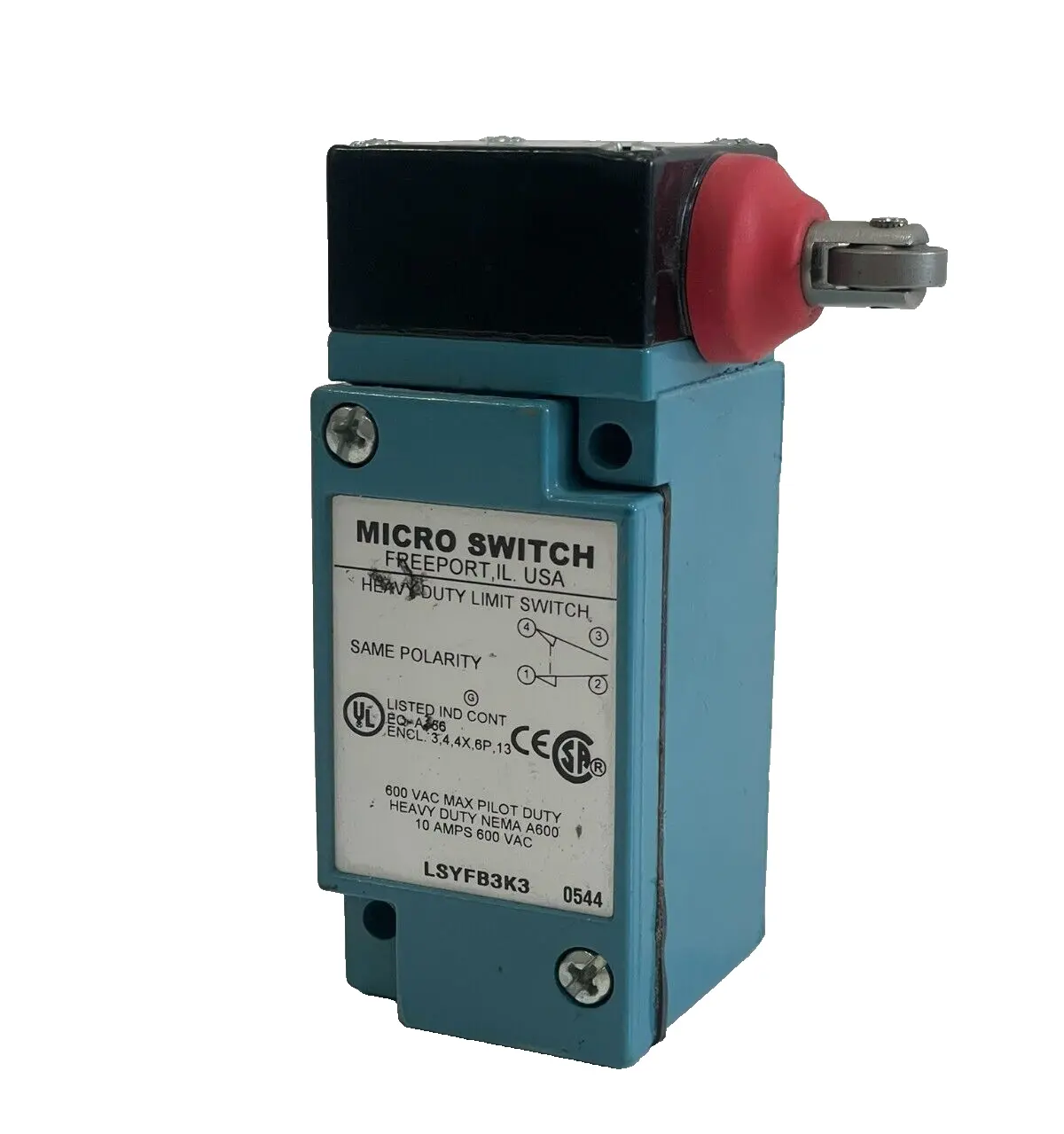 NEW HONEYWELL MICROSWITCH LSYFB3K3 HEAVY DUTY LIMIT SWITCH