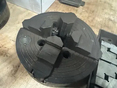 USED CUSHMAN 10 INCH 4-JAW LATHE CHUCK
