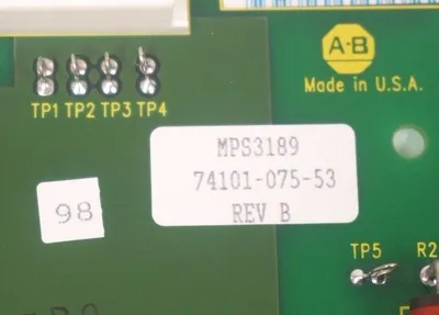 NEW ALLEN BRADLEY 74101-075-53 PRECHARGE BOARD REV. B, MPS3189, 7410107553