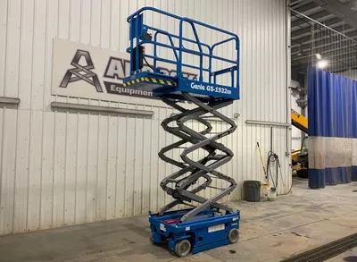 New | in-Stock 2026 GENIE GS-1932M E-DRIVE ELECTRIC SCISSOR LIFT Scissor Lifters Alberta CA | Adcock Equipment #1417624
