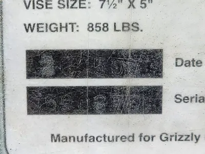 USED GRIZZLY G0592