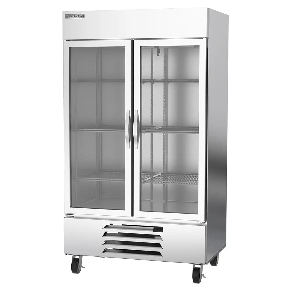 Beverage-Air HBF44HC-1-G 47" Horizon Series Two Section Reach In Freezer, (2) Left/right Hinge Glass Doors, 115v