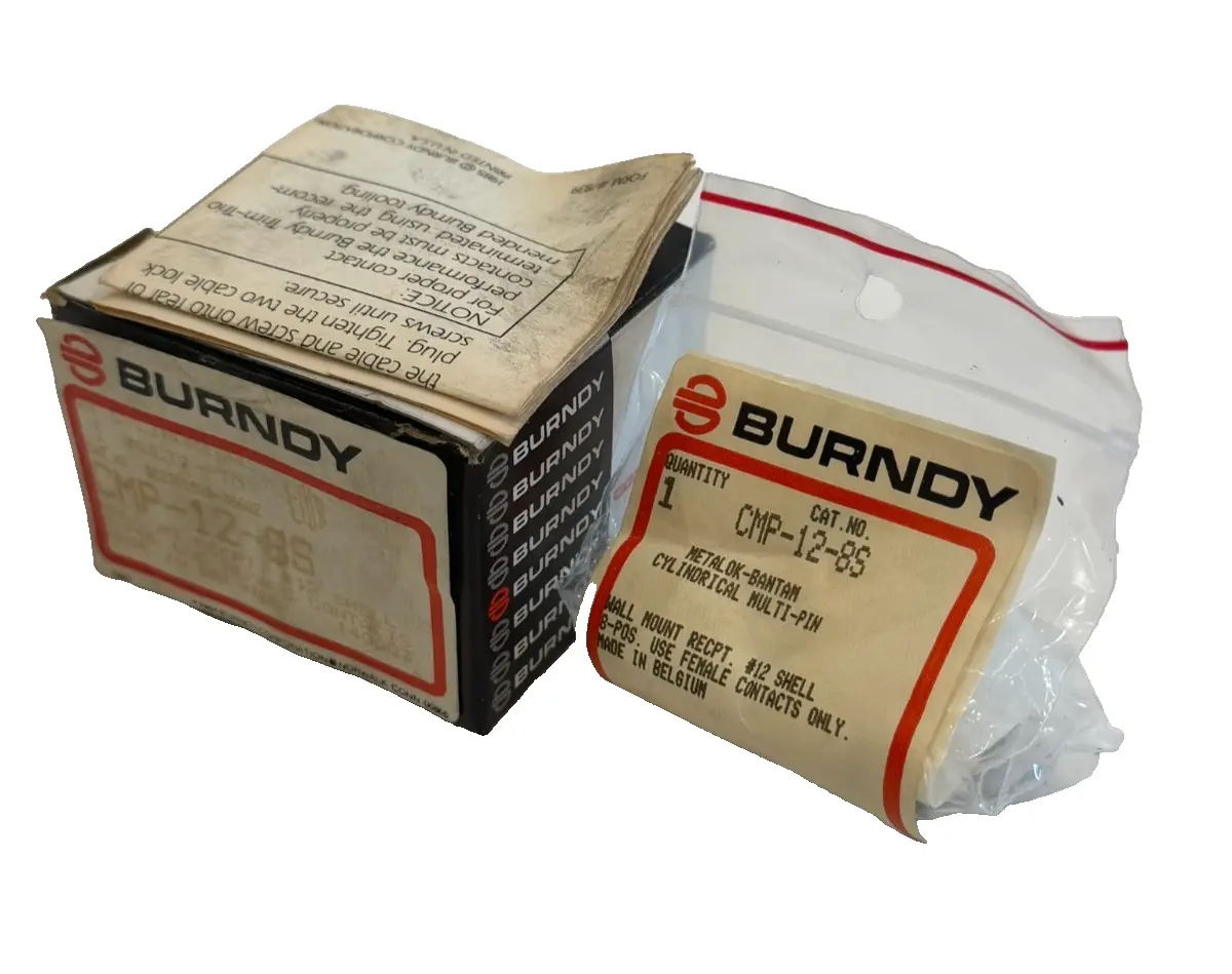 NEW BURNDY CMP-12-8S CYLINDRICAL MULTI-PIN CMP128S
