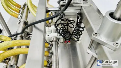 USED INLINE FILLING SYSTEMS SEMI-AUTOMATIC OVERFLOW FILLER