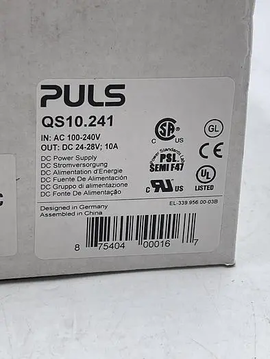 New | in-Stock PULS PULS QS10.241 Misc Electrical & Power Parts | ND Industrial Surplus #1213105