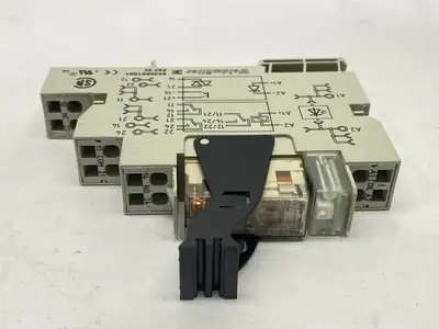 USED WEIDMÜLLER RELAY MODULE 24VDC 8A RCL424024 W/ 8536691001 BASE
