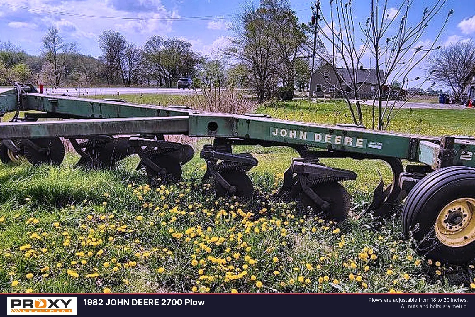 Used 1982 JOHN DEERE 2700 PLOW Moldboard Plows Louisiana US | Proxy Equipment #1385143