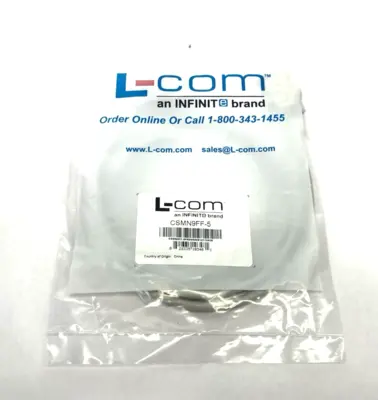 New | in-Stock L-Com Deluxe Molded D-Sub Cable, DB9 Female / Female, 5.0 ft Cable & Wire Michigan US | Maverick Industrial Sales #1393311