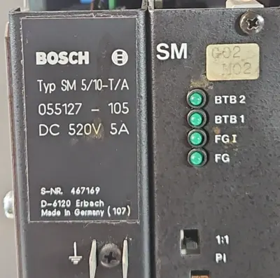 Bosch SM 5/10-T/A 055127-105 Servo Drive 520V 5A (BIN463)