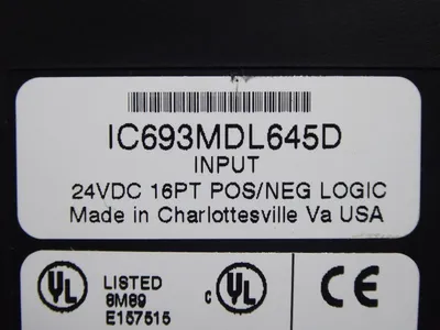 GE Fanuc IC693MDL645D POS/NEG Logic Input Module 90-30 No Cover Used